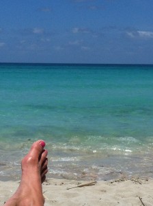 Toes and the beach